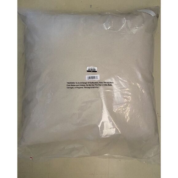 Hearth & Hand 26"x26" Tufted Rib Stripe Euro Bed Pillow Cream/Natural - Picture 7 of 8